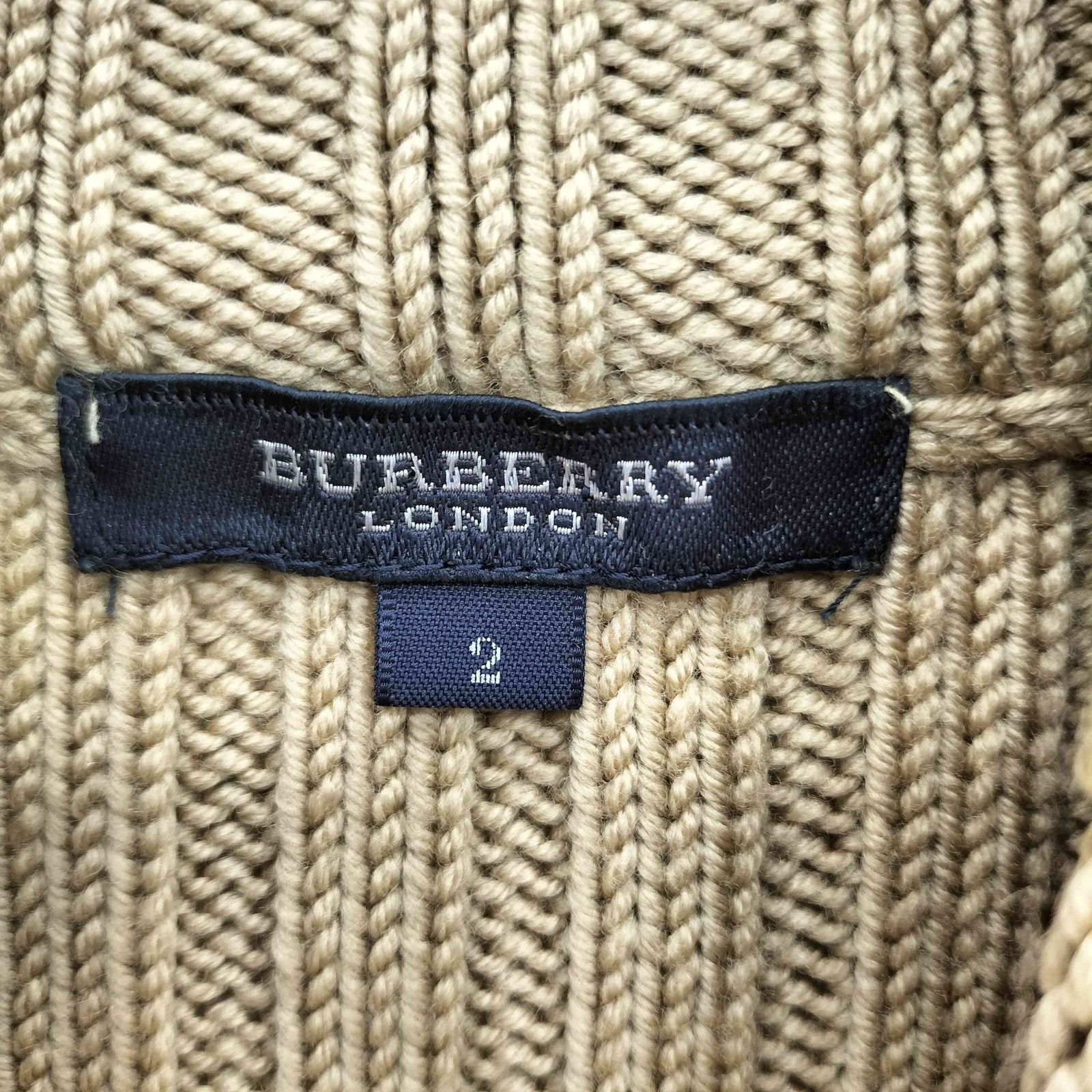 BURBERRY LONDON バーバリー ジップアップ ドライバーズニット バーバリーロンドン BURBERRY LONDON 羊毛 ジップアップ ドライバーズ