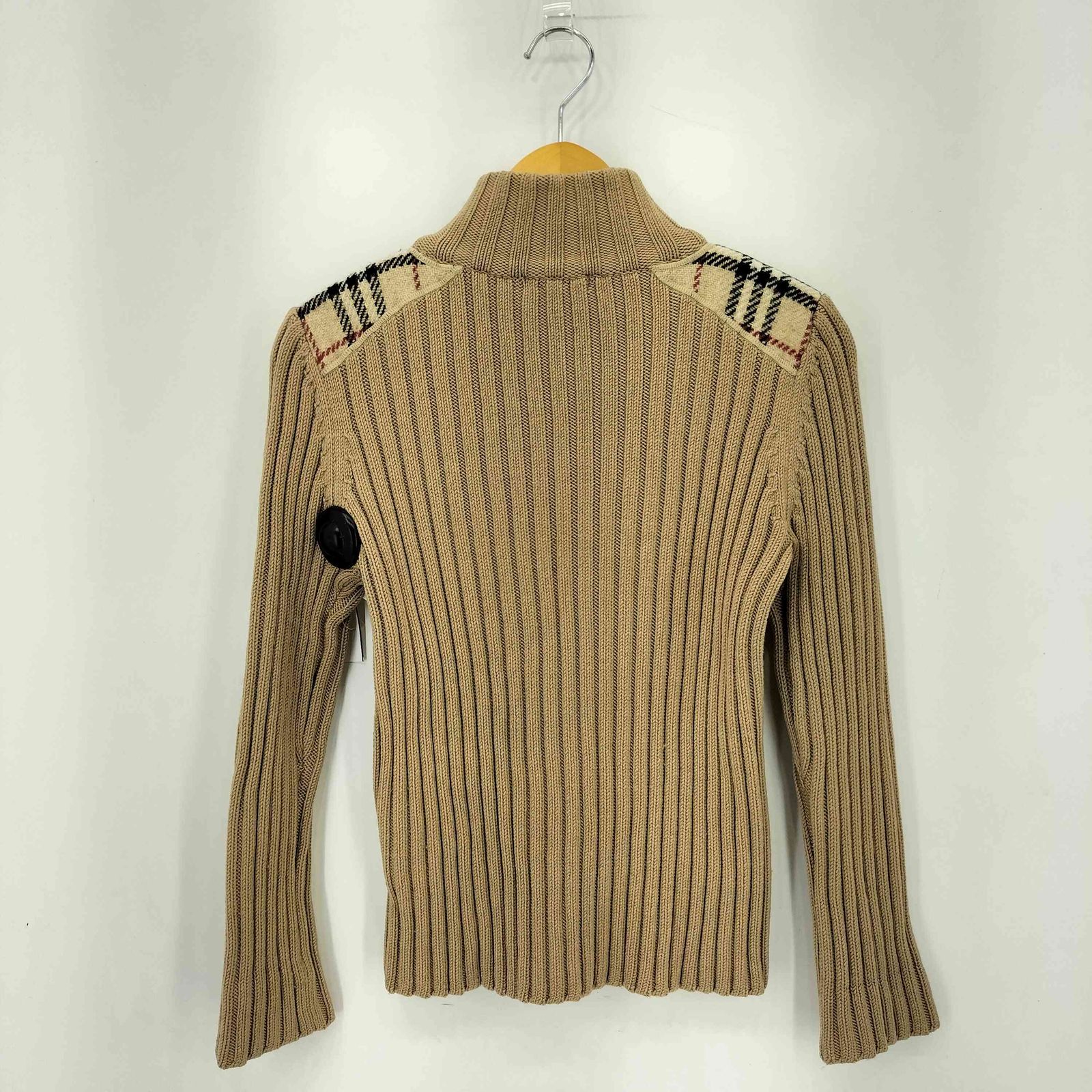 BURBERRY LONDON バーバリー ジップアップ ドライバーズニット バーバリーロンドン BURBERRY LONDON 羊毛 ジップアップ ドライバーズ