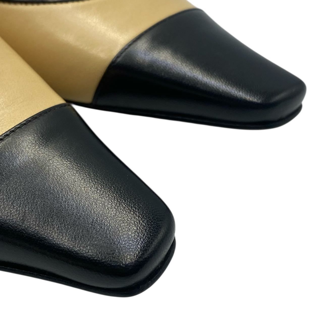 未使用品 CHANEL シャネル パンプス ハイヒール レザー サイズ36