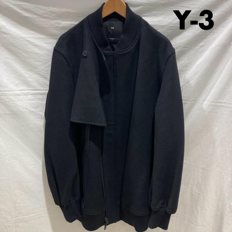 Y-3 ワイスリー アシンメトリー ウール ボンバージャケット ミリタリー SALE] Y-3 ワイスリー アシンメトリー ウール ボンバージャケット