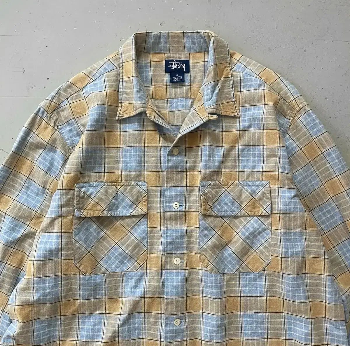 レア) 90s STUSSY ステューシー ヴィンテージ オープンカラー シャツ