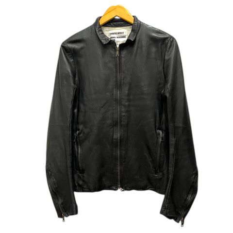 gene par Yukio Mishiba ラムレザージャケット　黒　48 ジェネパーユキオミシバ gene par YUKIO MISHIBA レザージャケット