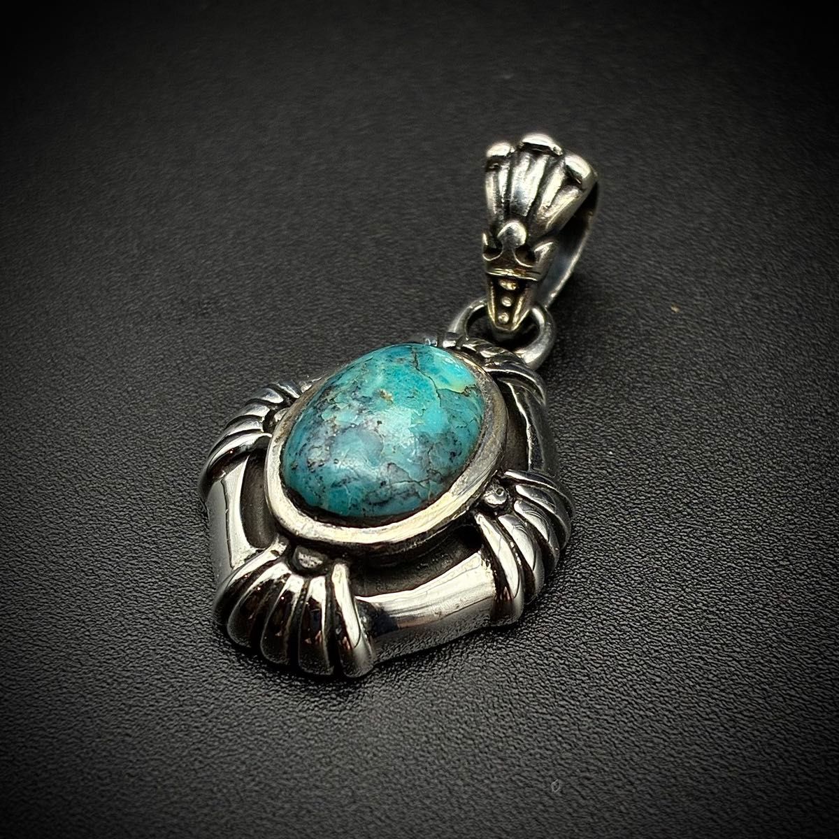 ペンダントトップ ターコイズ シルバー925 ネックレス ペンダント