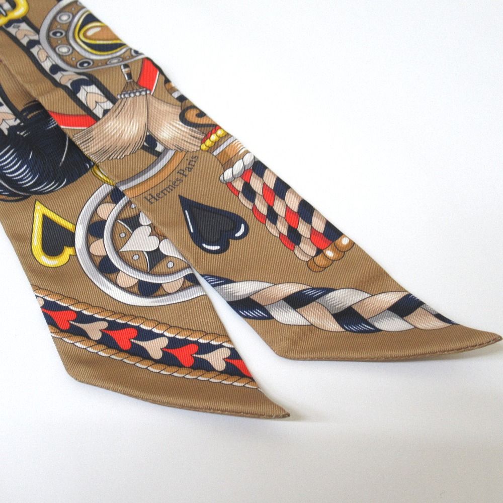 Tj966611 エルメス HERMES ツイリースカーフ シルク100％ 064090S 11