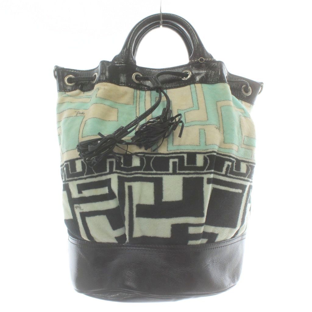 エミリオプッチ EMILIO PUCCI ハンドバッグ ショルダー 2WAY タオル地