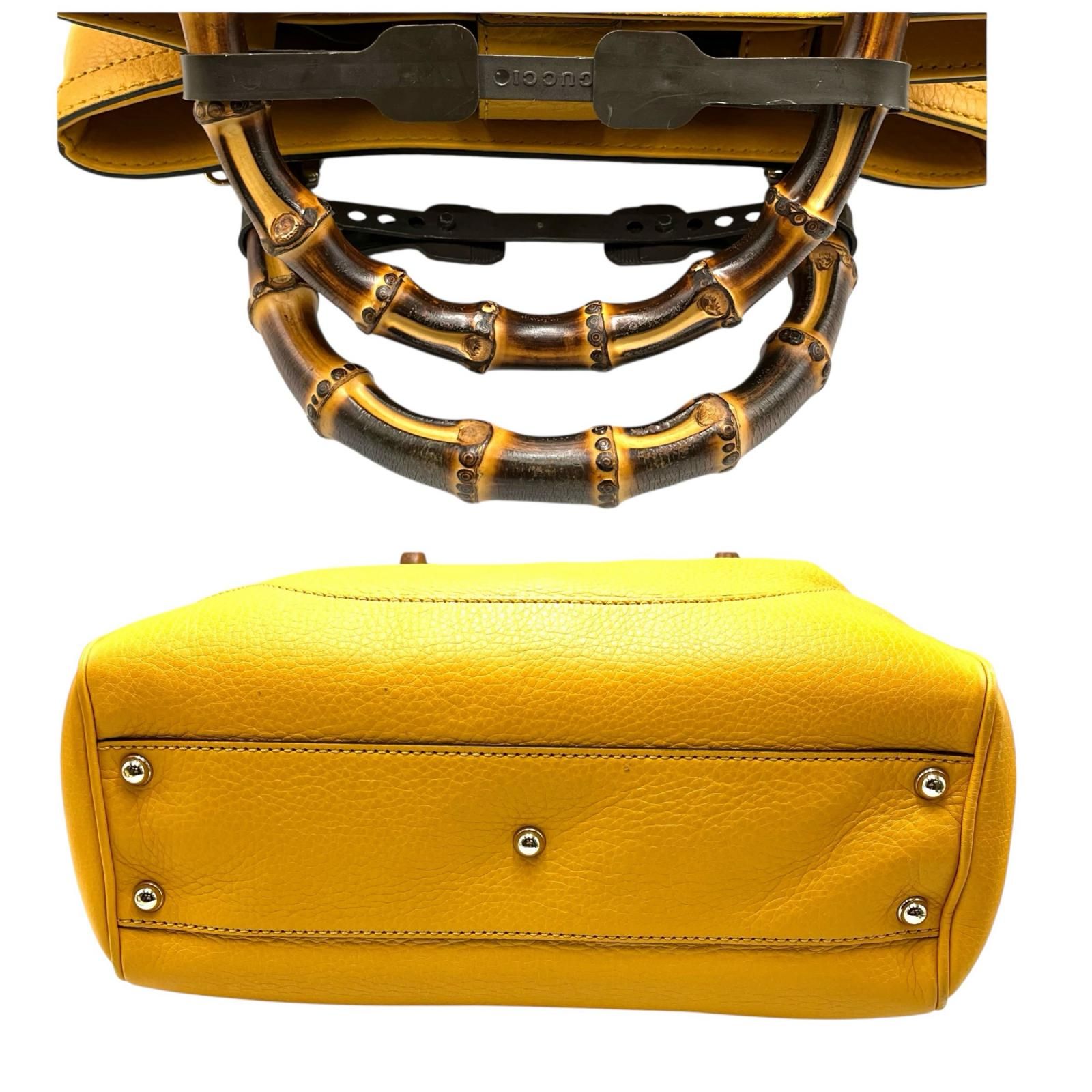 グッチ GUCCI ハンドバッグ バンブー 2wayショルダー 308360 レザー