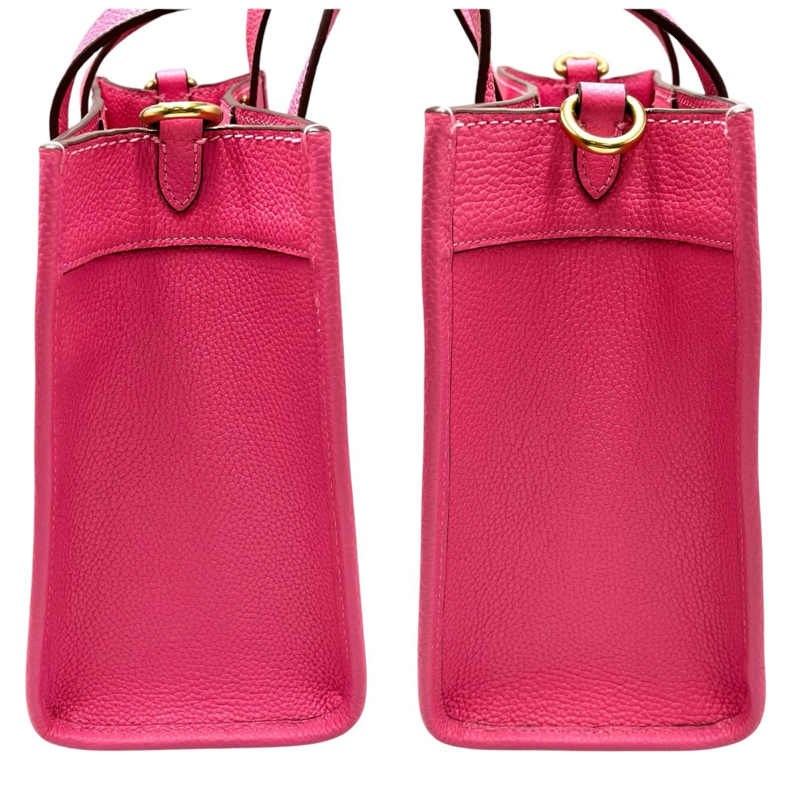 coach フィールドトート22 2wayバッグ ピンク