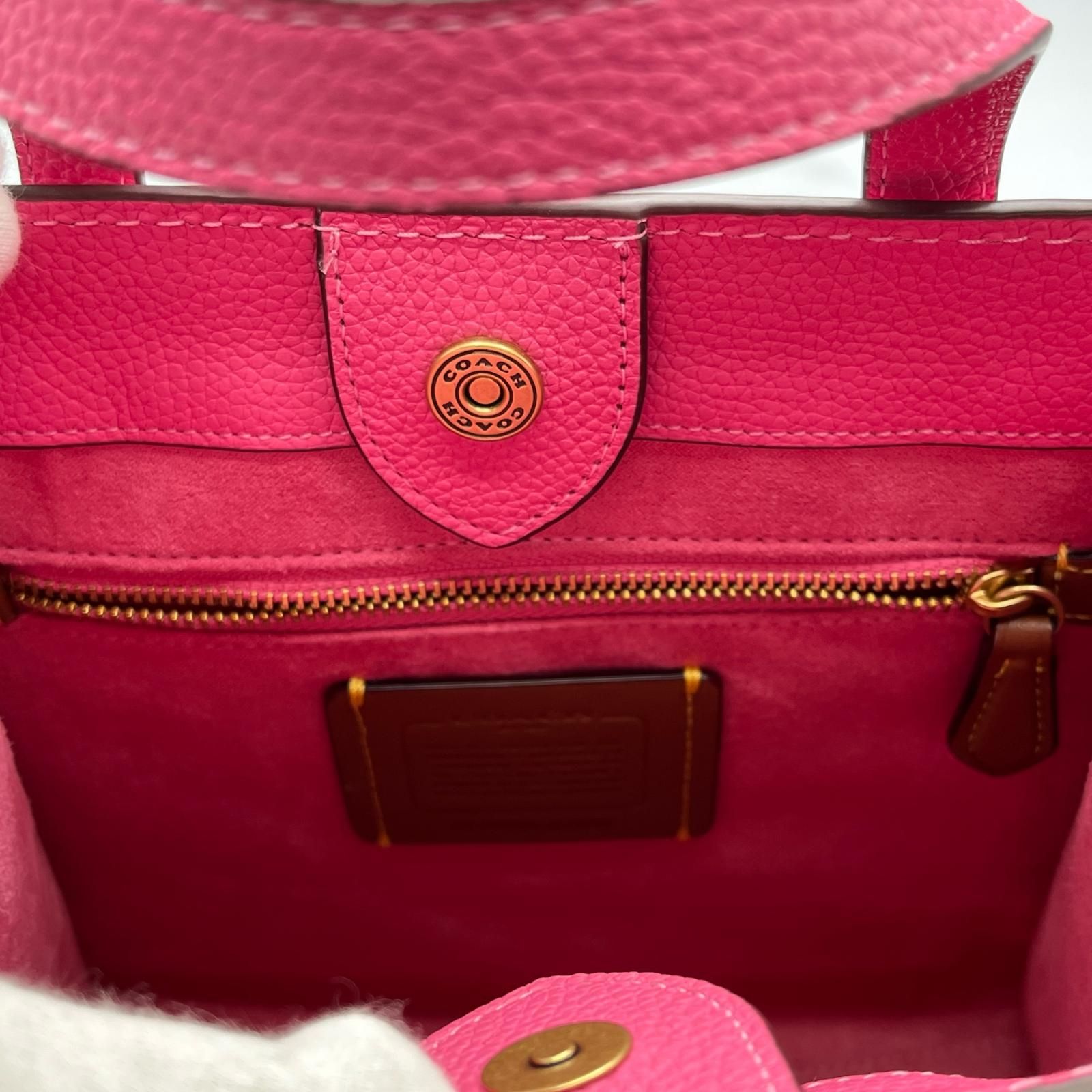 coach フィールドトート22 2wayバッグ ピンク