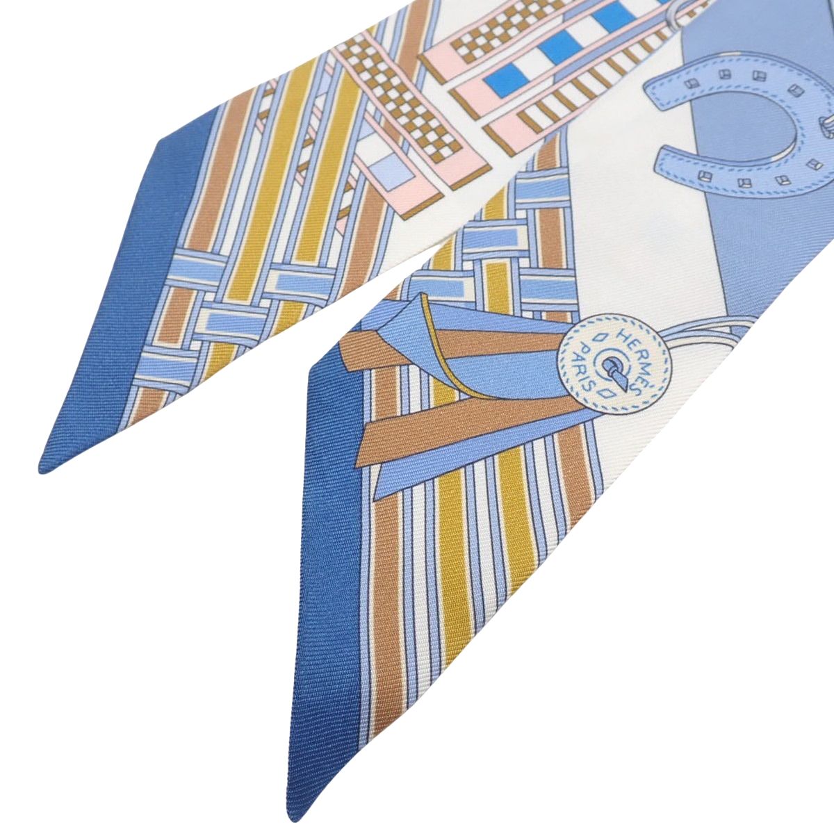 HERMES(エルメス) BRIDES ET GRIS GRIS ツイリー ライトブルー水色