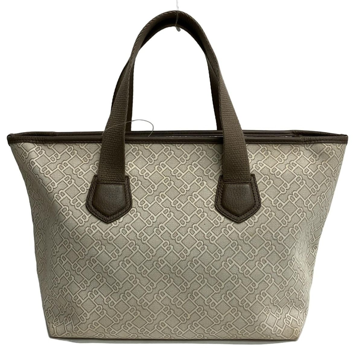 BALLY(バリー) ハンドバッグ - アイボリー×ベージュ レザー - メルカリ