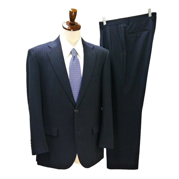 REGAL 2つボタン シングルスーツ 袖口4つボタン AB5 M ダークネイビー