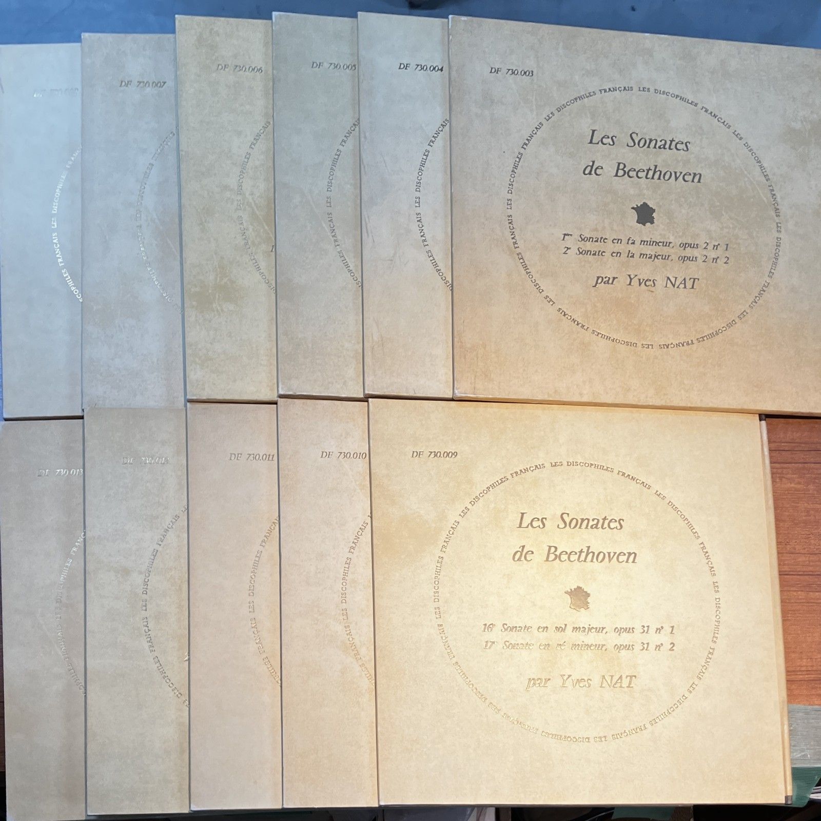 11点セット イヴ ナット ベートーヴェン ピアノ ソナタ 11 LP DF 730 003 730013 YVES NAT BEETHOVEN PIANO SONATAS