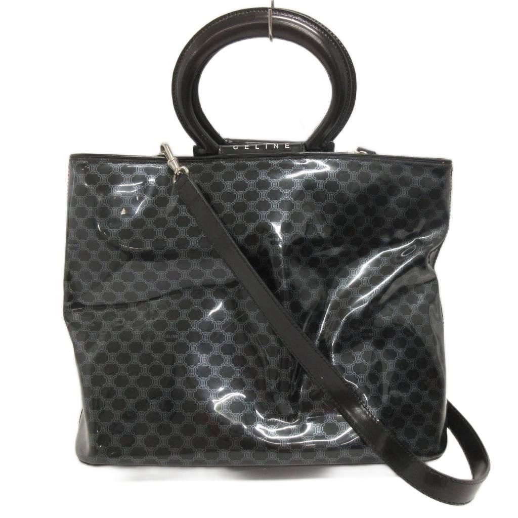 セリーヌ CELINE ヴィンテージ ショルダー トートバッグ マカダム柄