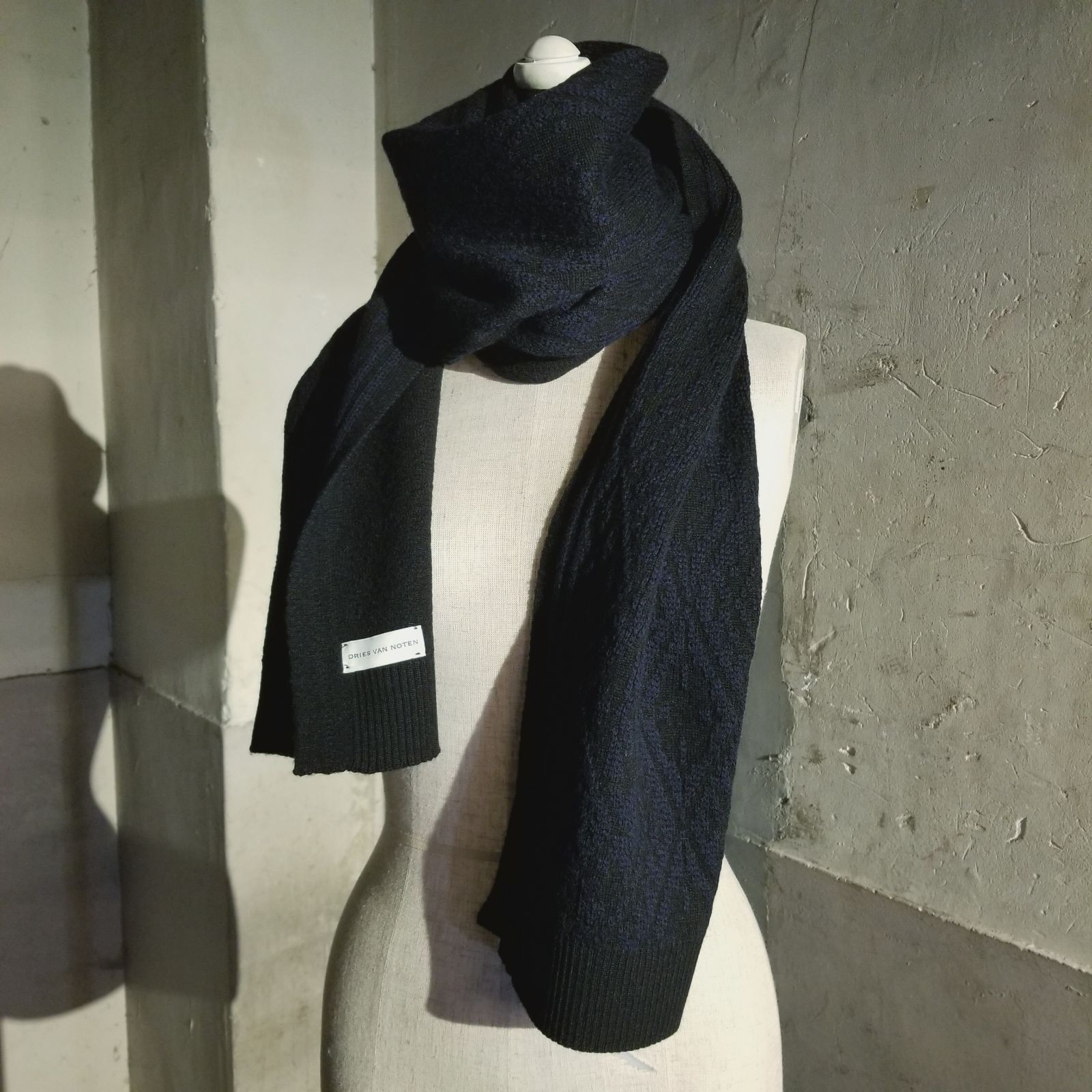 DRIES VAN NOTEN ニットマフラー ドリスヴァンノッテン - メルカリ