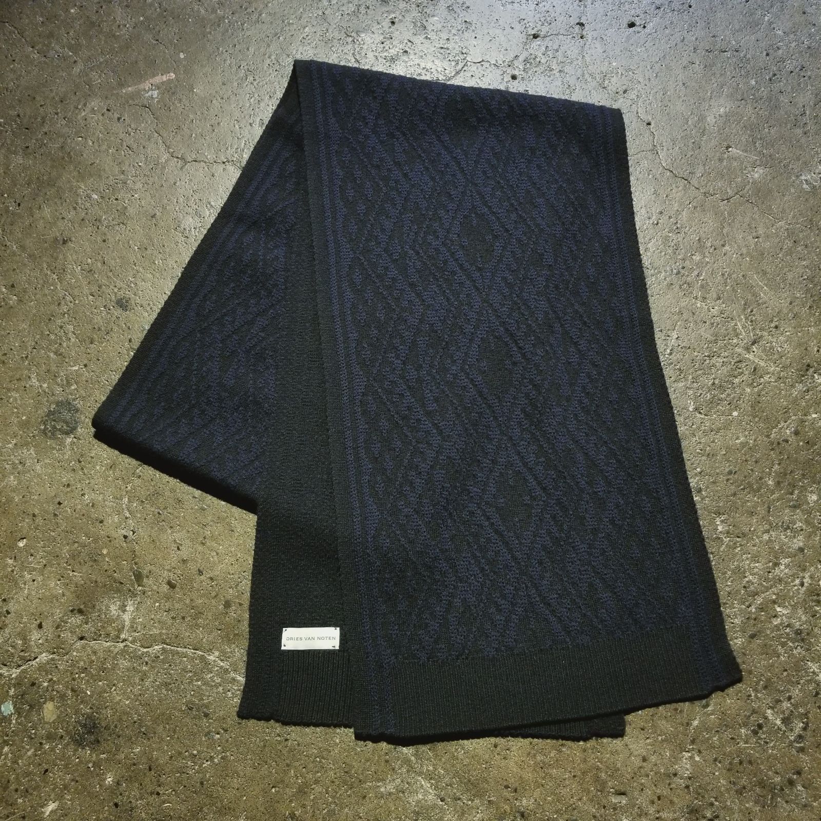 DRIES VAN NOTEN ニットマフラー ドリスヴァンノッテン - メルカリ