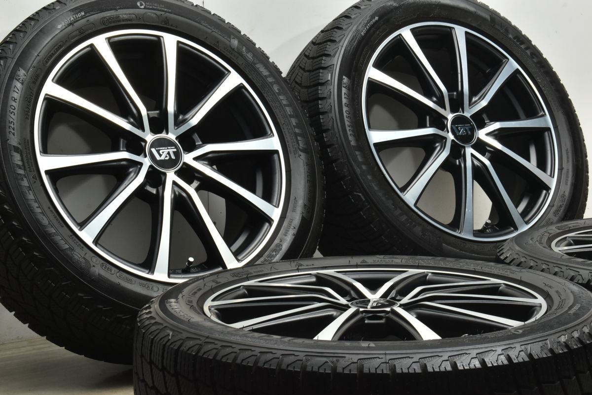 イボ付バリ溝 美品】VST Type ST2 17in 7J +39 PCD108 ミシュラン X 