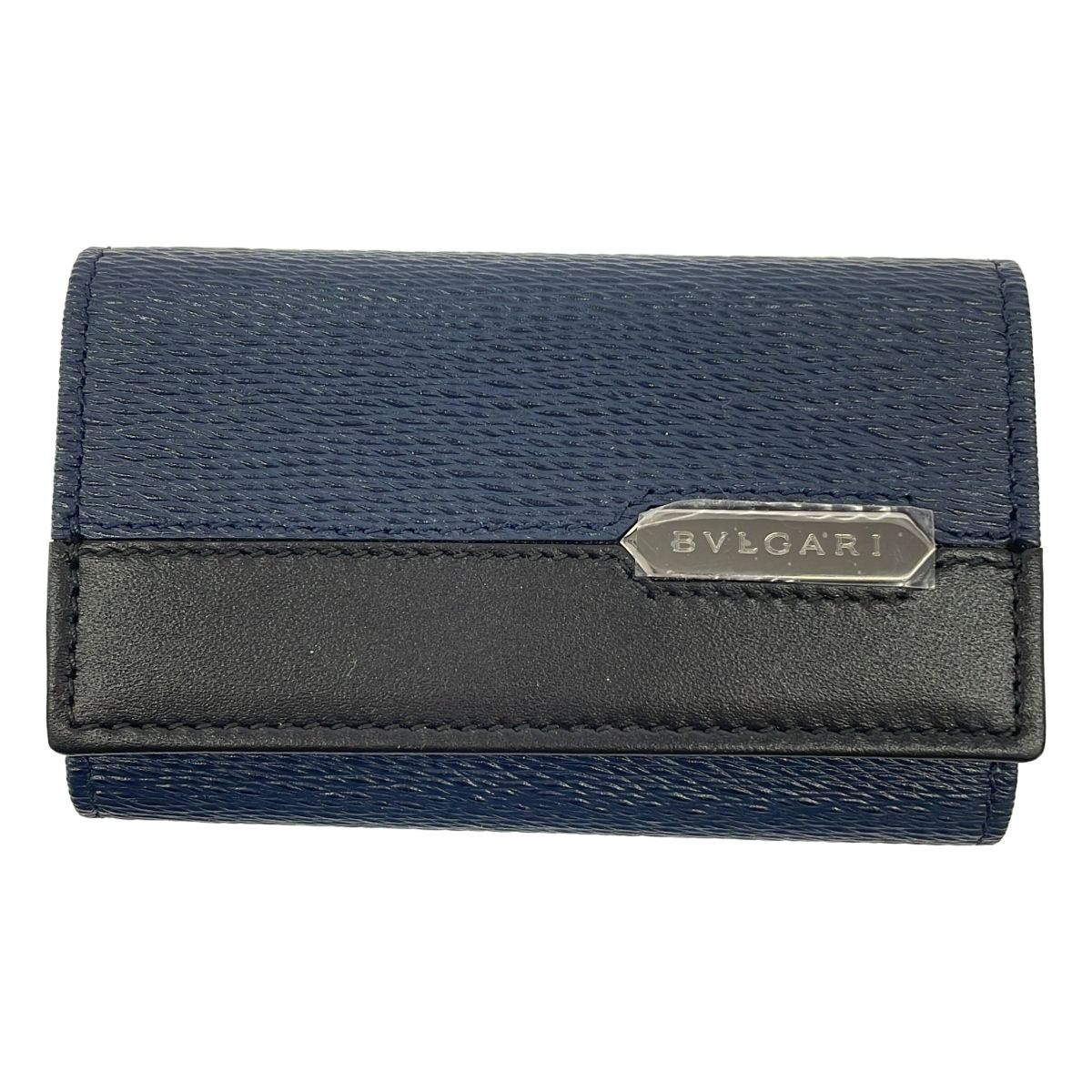 未使用品★BVLGARI★ブルガリ★キーケース★レザー★箱付き★ネイビー色★ BVLGARI ブルガリ レザーキーケース ネイビー - メルカリ