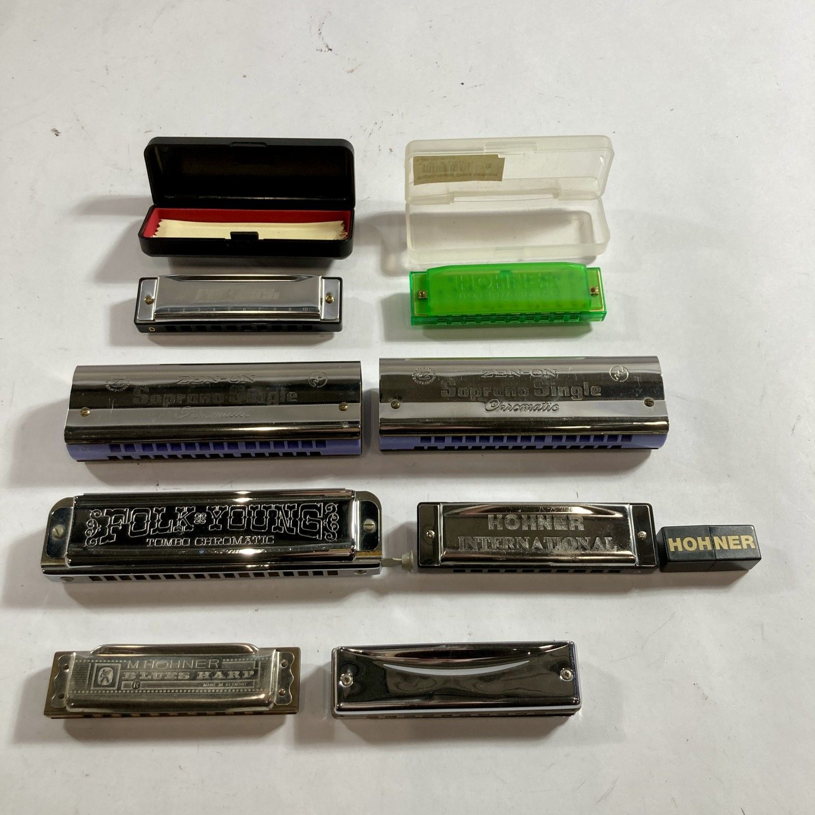 ★ ハーモニカ 9点 まとめ商品 TOMBO CHROMATIC HOHNER ZEN-ON など ジャンク品