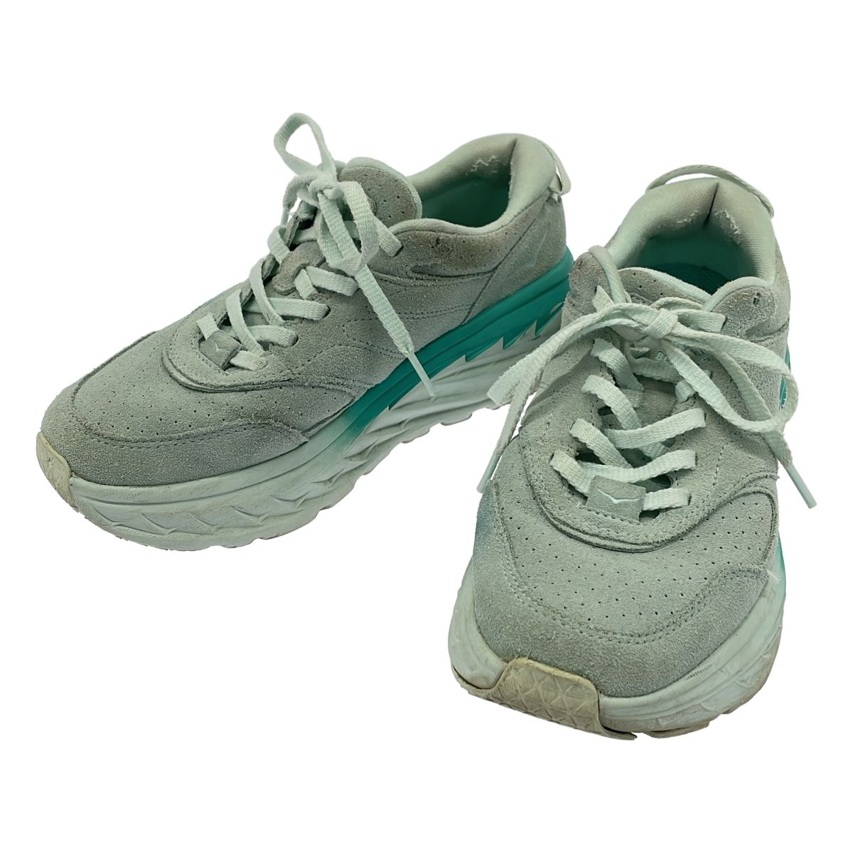 HOKA ONE ONE ホカ オネオネ U BONDI L SUEDE スニーカー グリーン 