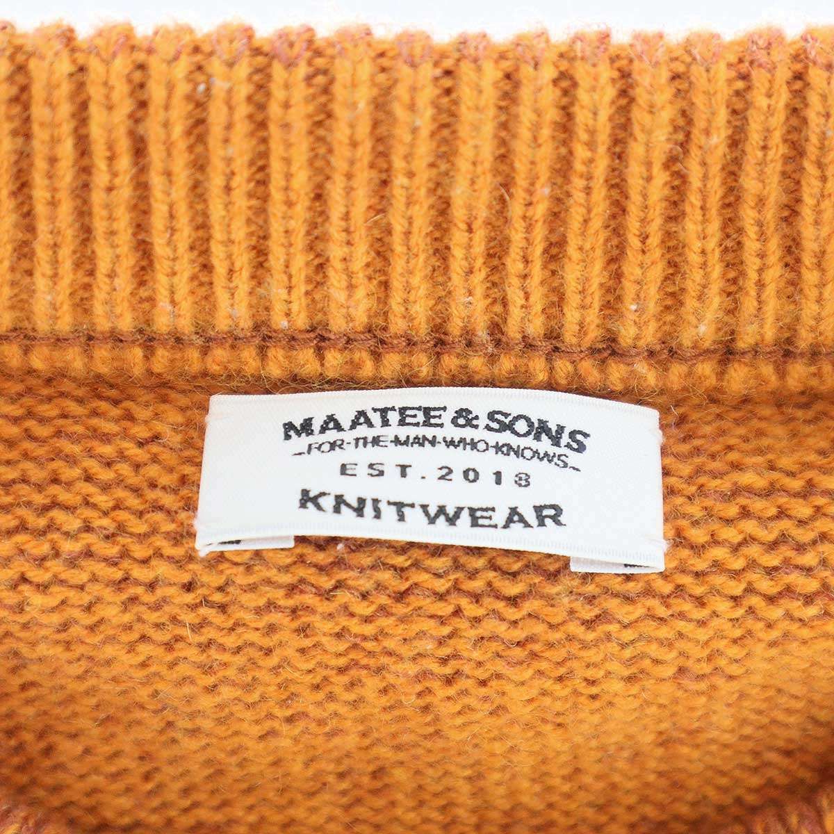 MAATEE＆SONS マーティーアンドサンズ 23AW 強撚SHETLAND 裏カシミヤ 