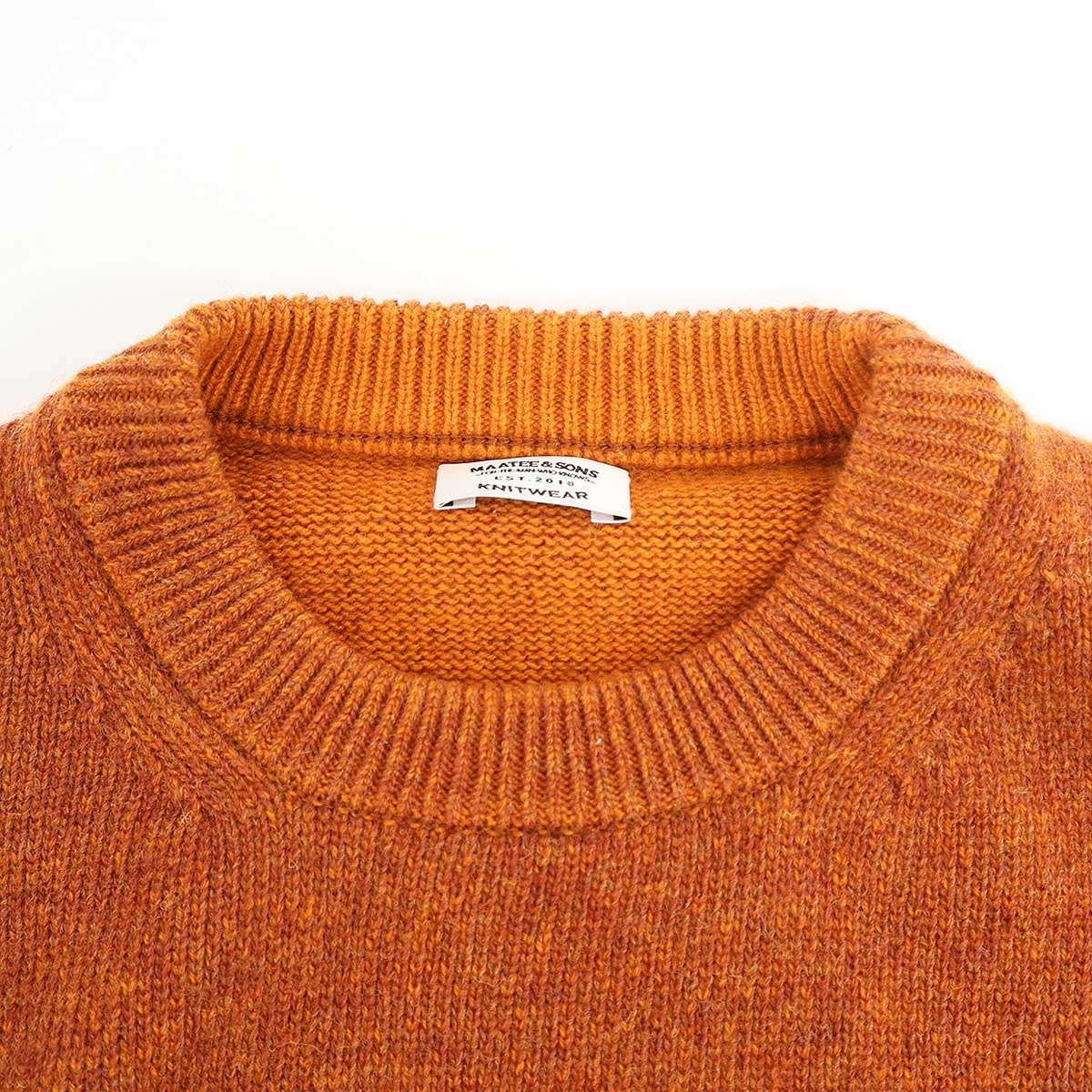 MAATEE＆SONS マーティーアンドサンズ 23AW 強撚SHETLAND 裏カシミヤ 