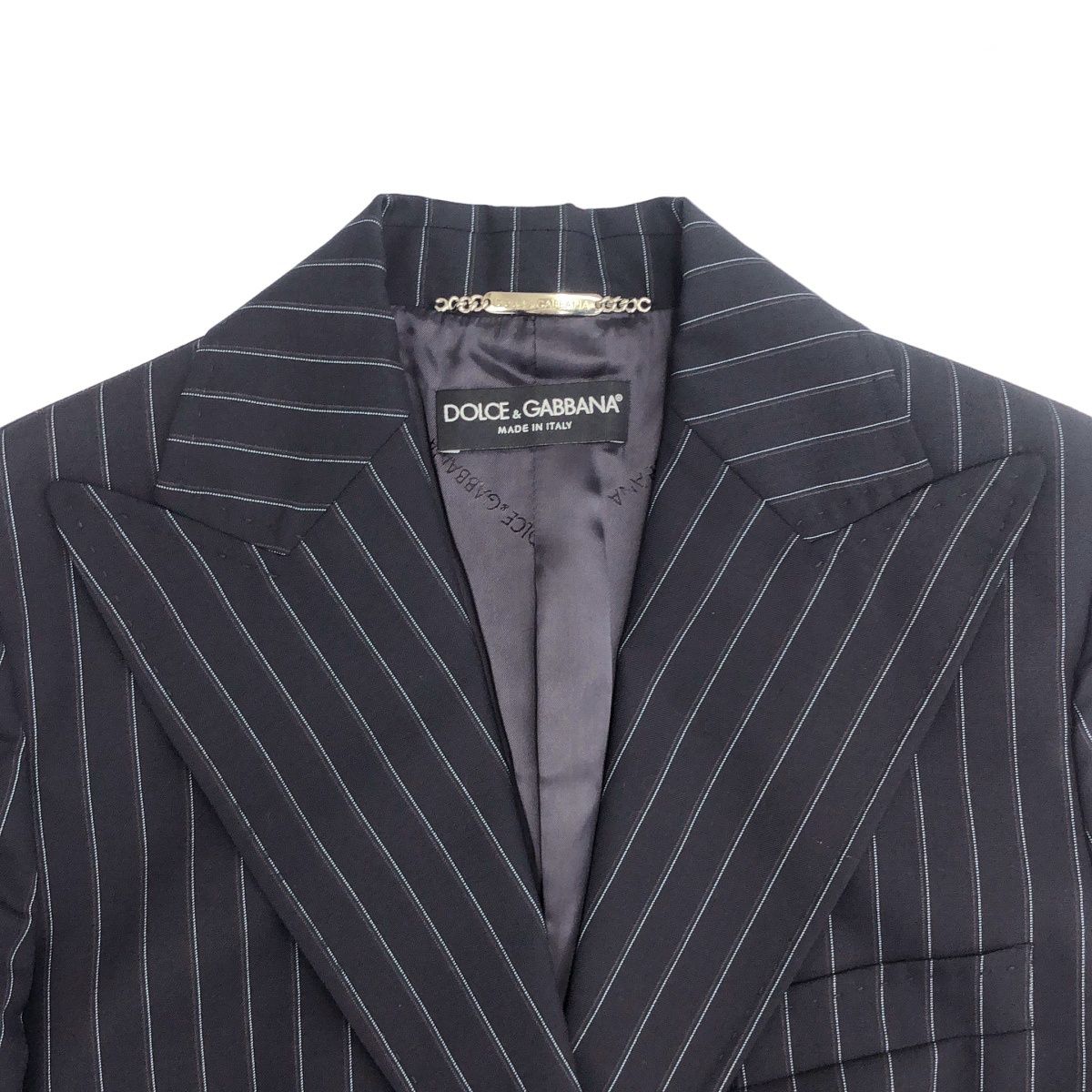 DOLCE&GABBANA ドルチェ＆ガッバーナ ストライプセットアップスーツ