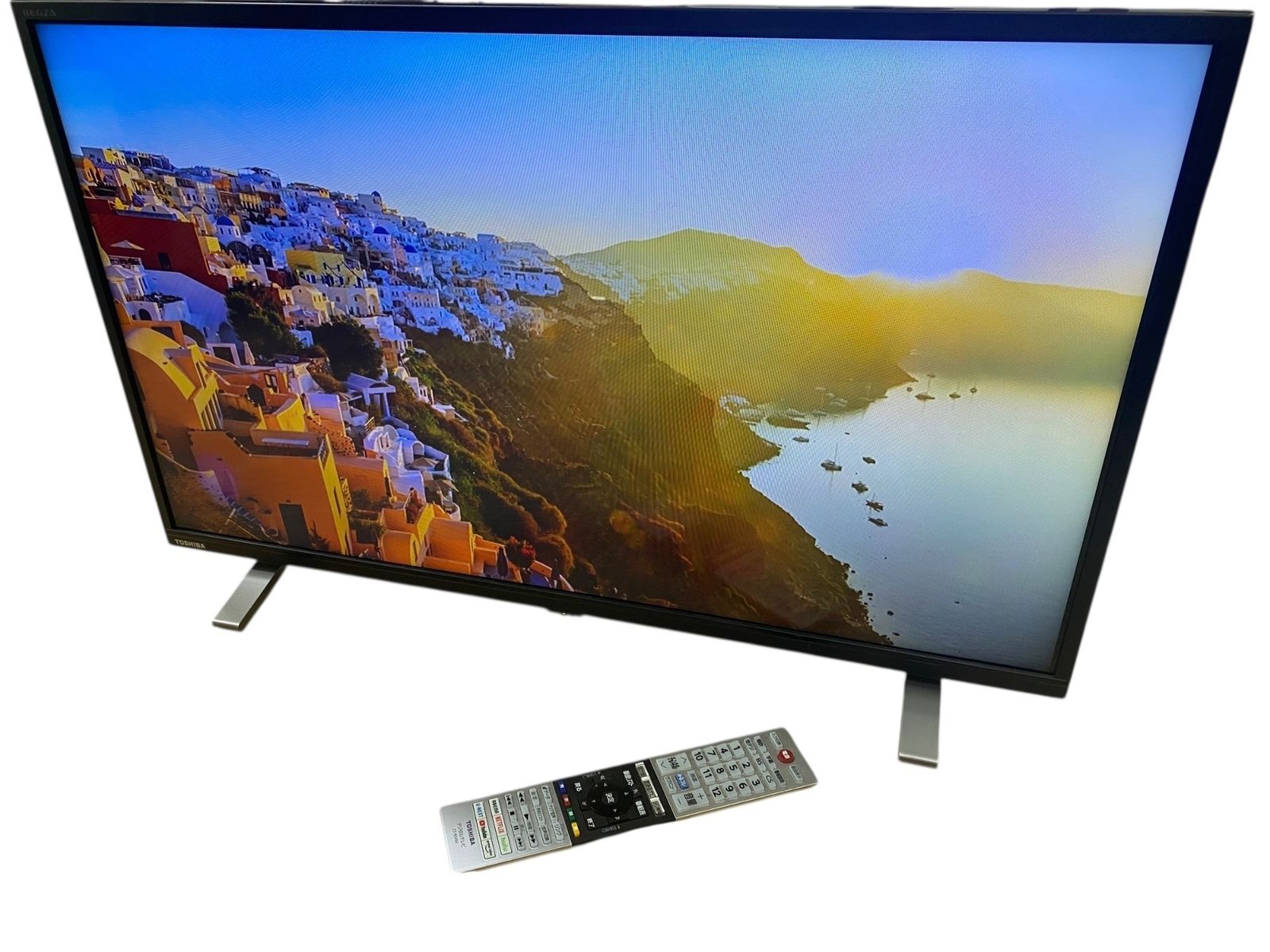 □TOSHIBA REGZA 32V34 液晶テレビ 32V型 リモコン スタンド付 動作