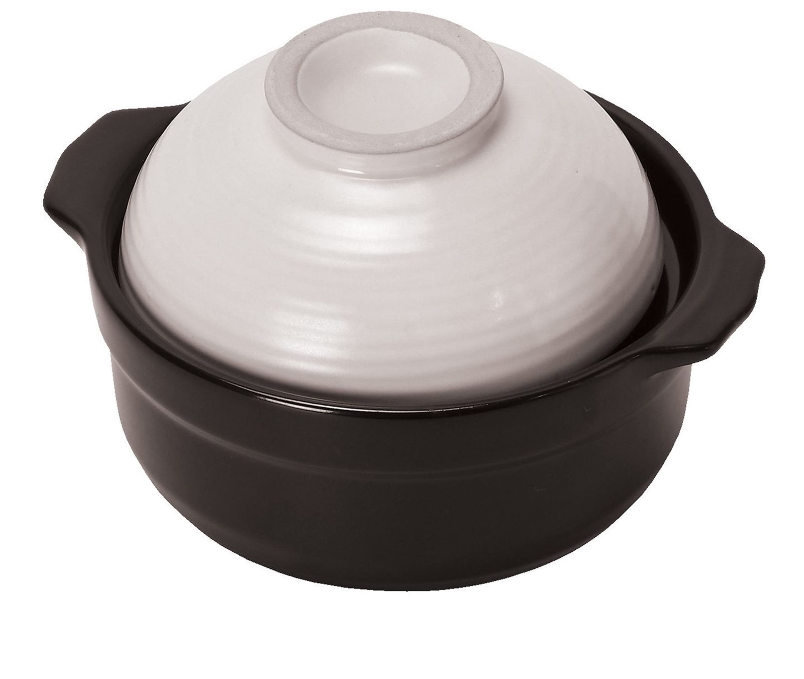 パール金属 蓋が茶碗になる 炊飯 ごはん 土鍋 0.5合用 しろ ガス火 電子レンジ 専用 L-1977 [しろ]