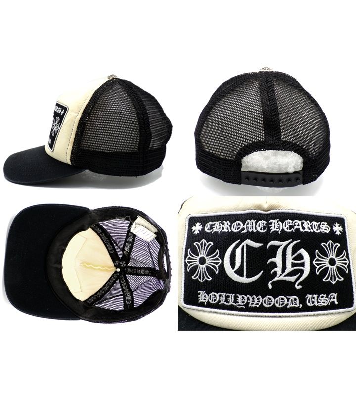クロムハーツ CHROME HEARTS 【 CH TRUCKER CAP 】 CH 刺繍 ワッペン
