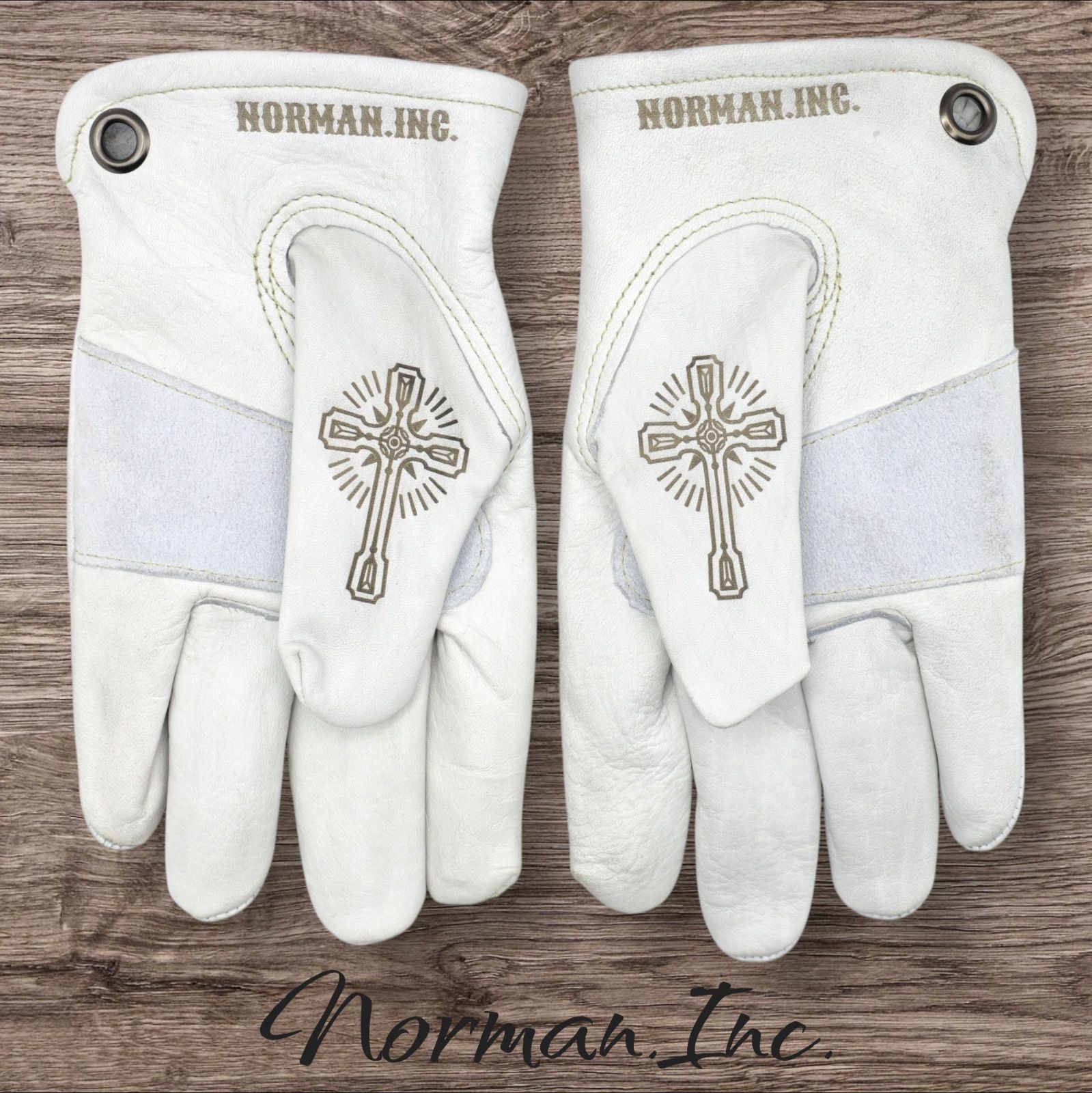 牛革 レザーグローブ ホワイト 白 アメリカン バイク ハーレー