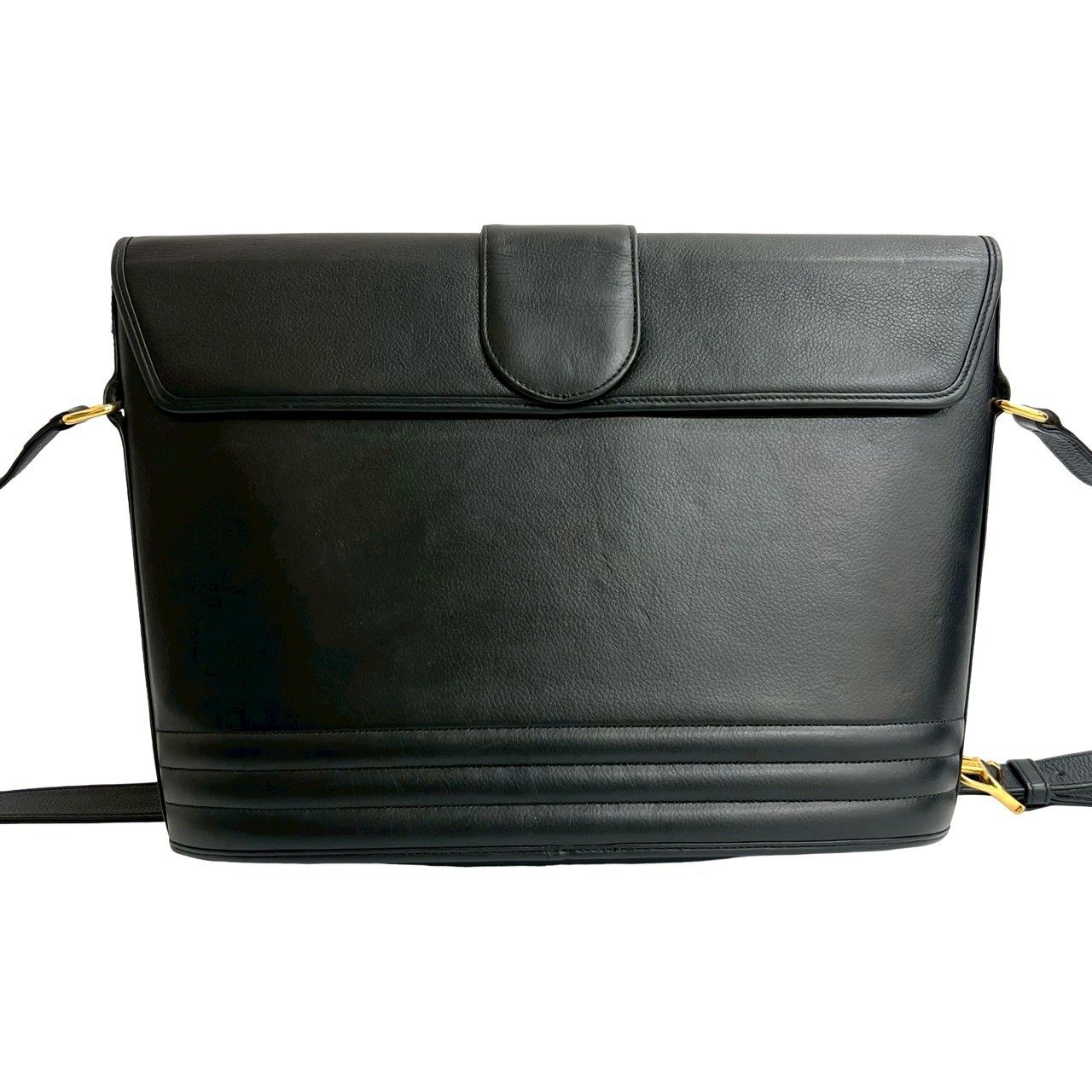 美品 Yves saint Laurent レザー ショルダーバッグ 黒 SAINT LAURENT 