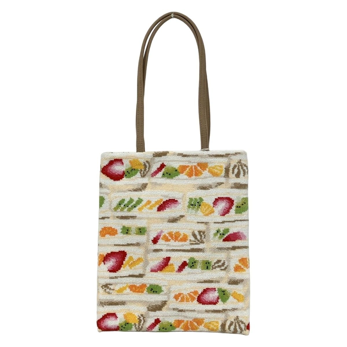 ラブラリーバイフェイラー　フルーツサンド　トートバッグ FEILER(フェイラー) トートバッグ フルーツサンド トートバッグ 白