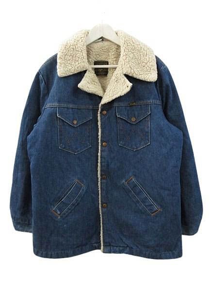 ラングラー WRANGLER 70s 80s デニム ランチコート ボア USA製