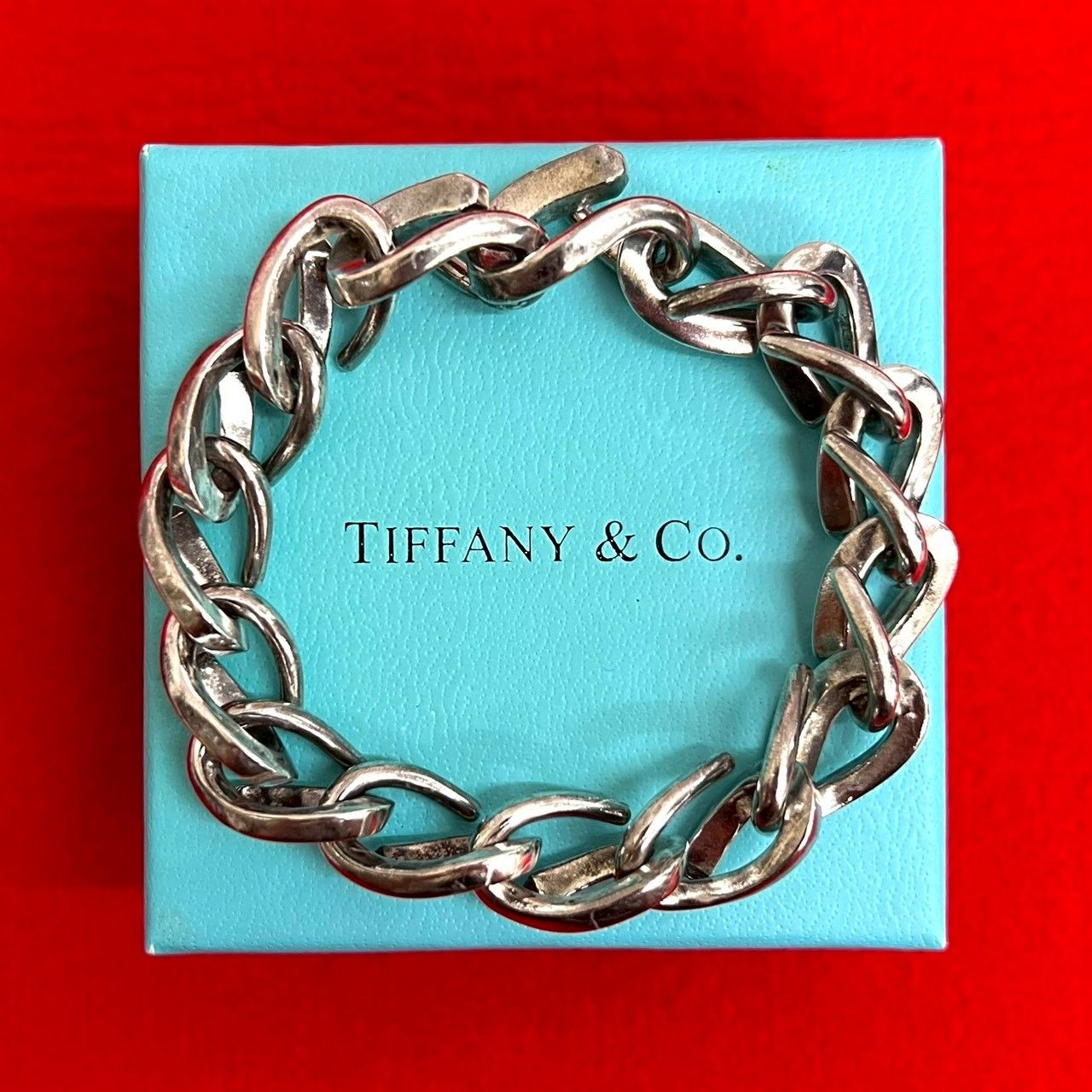 極 美品 TIFFANY&Co. ティファニー フォージ ラージリンク