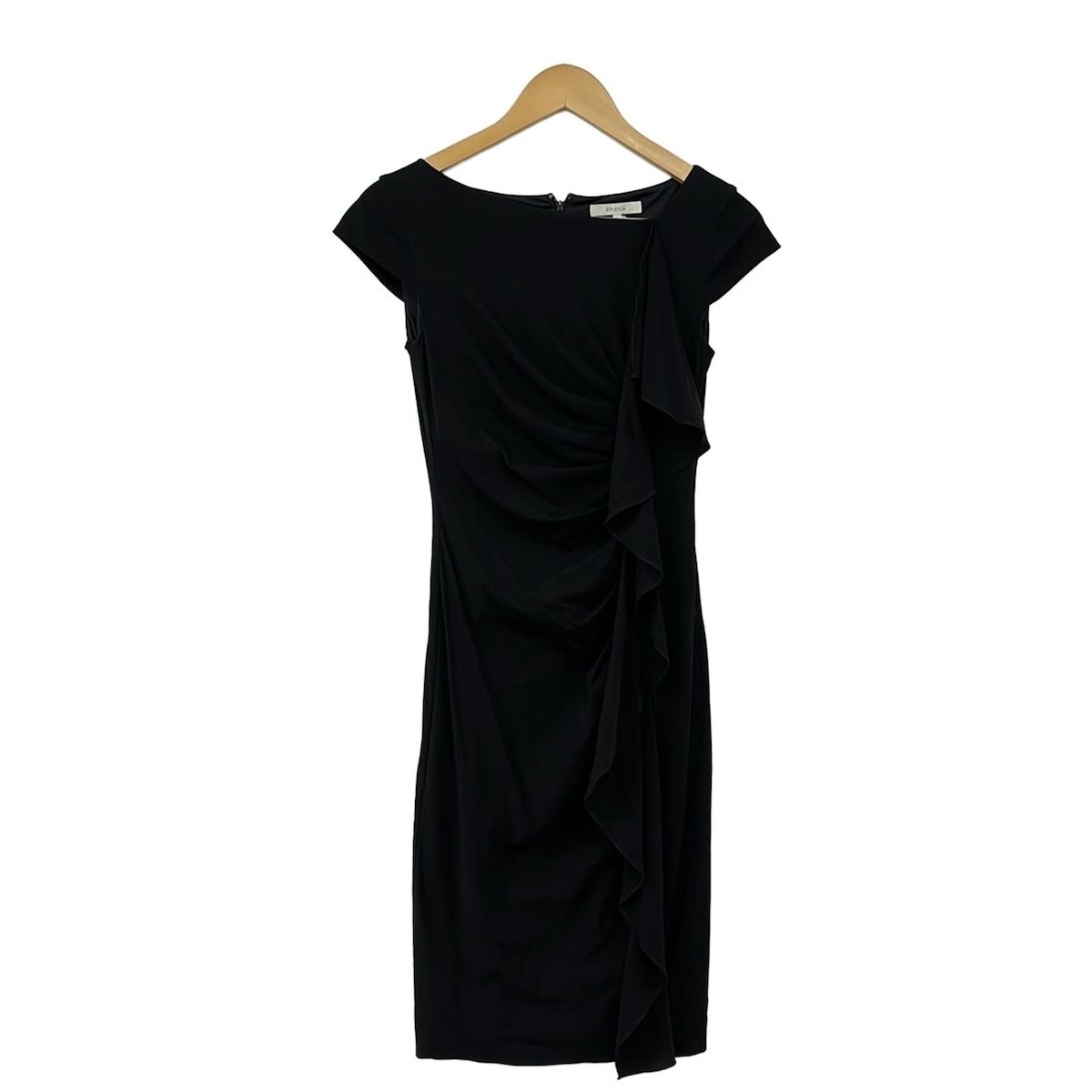 EPOCA(エポカ) ワンピース サイズ38 M レディース美品 - 黒 半袖/ひざ