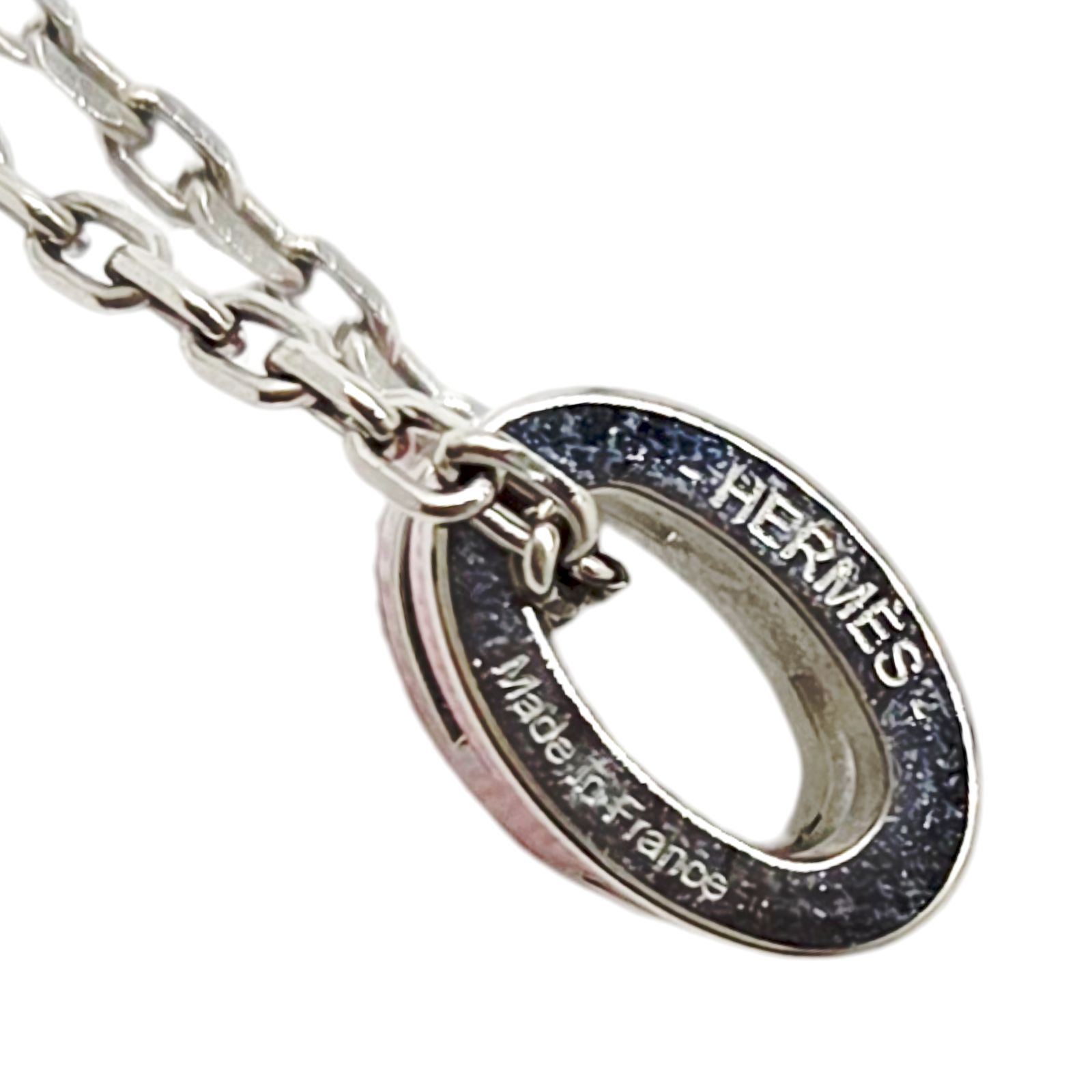 中古】HERMES エルメス ポップアッシュミニ ネックレス ピンク 