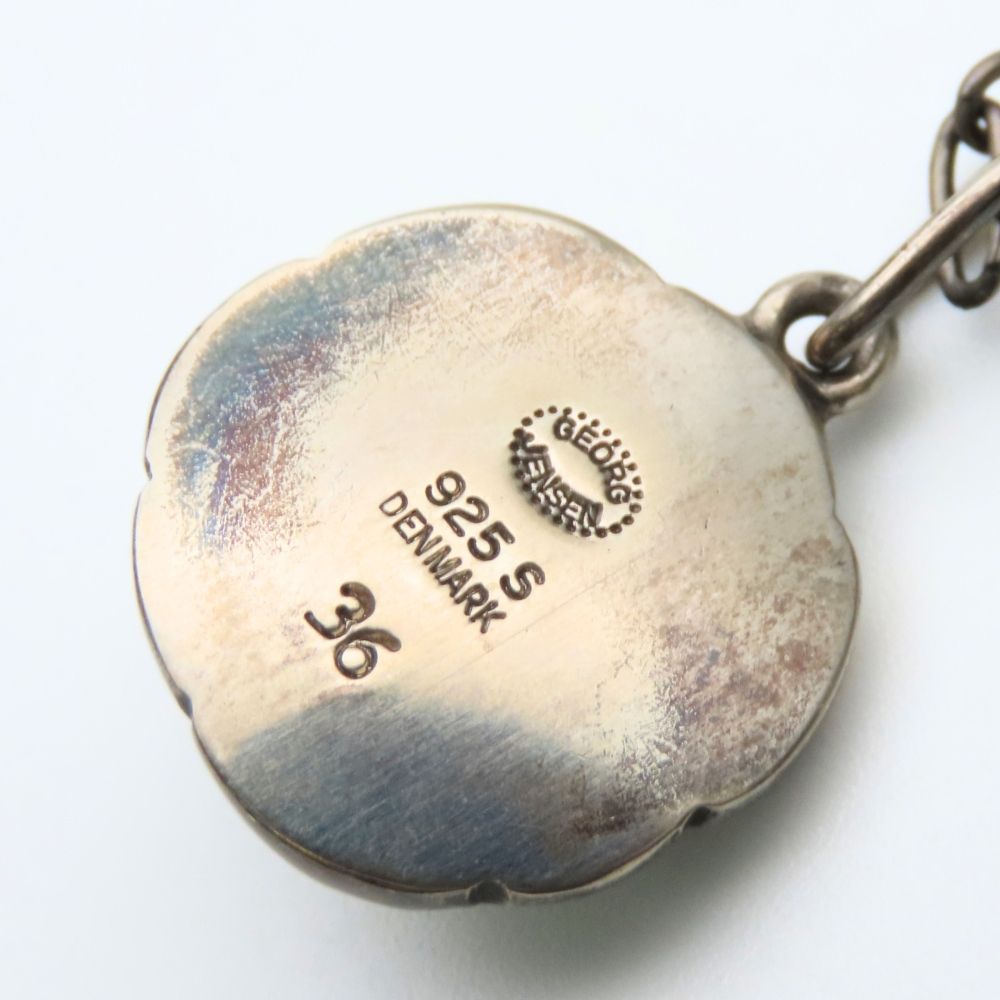 中古】 ジョージジェンセン ネックレス フラワーモチーフ 36 シルバー