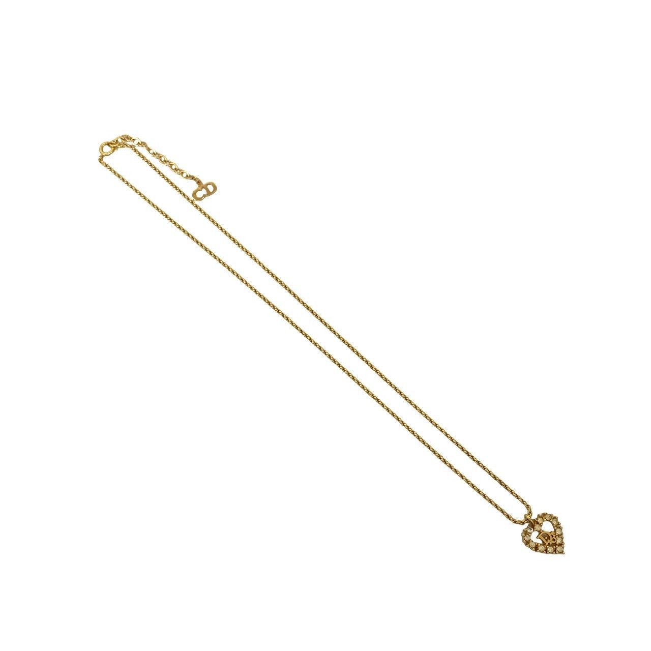 極 美品 Christian Dior ディオール ロゴ ハート モチーフ GP ライン 
