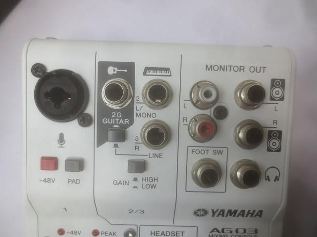 家電 YAMAHA AG03 オーディオインターフェース ミキシング・コンソール