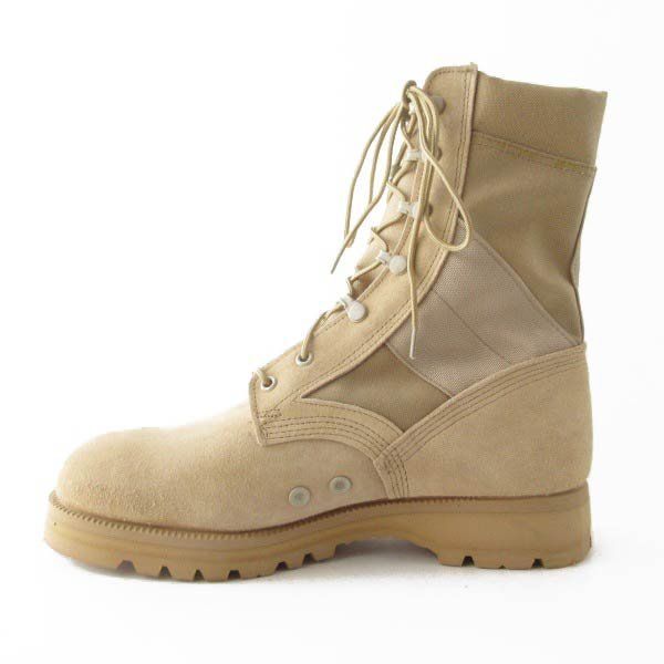 新品 USA製 実物 米軍 デザート コンバットブーツ TAN 9.5W 幅広27.5cm
