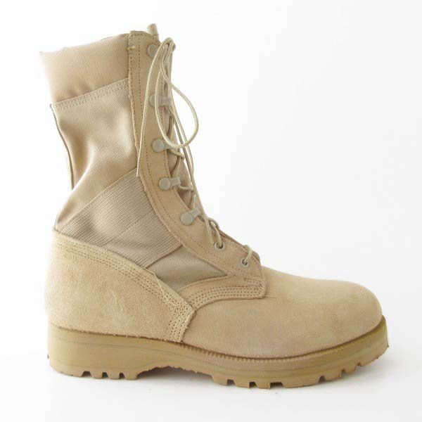 新品 USA製 実物 米軍 デザート コンバットブーツ 9.5W 幅広27.5cm TAN