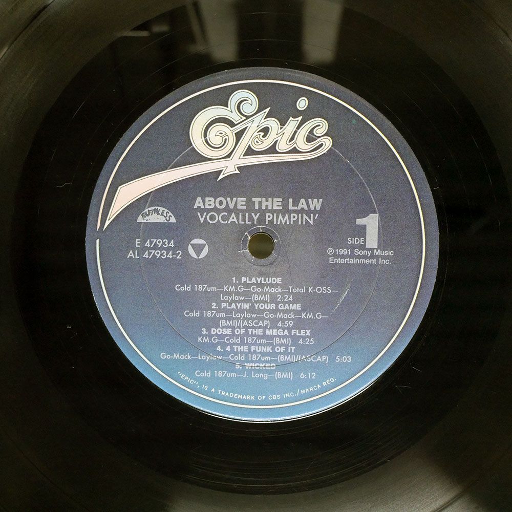US盤 ABOVE THE LAW/VOCALLY PIMPIN'/RUTHLESS E47934 12 - メルカリ