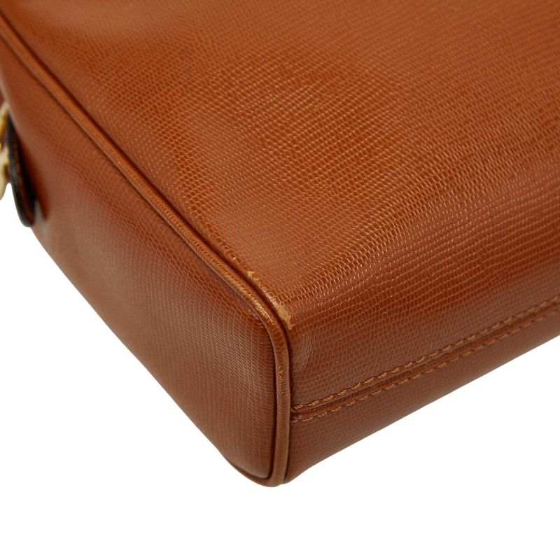 セリーヌ サークルロゴ クラッチバッグ セカンドバッグ ブラウン