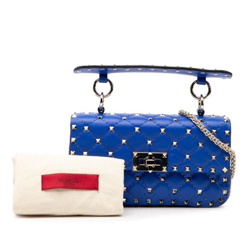 ヴァレンティノ ロックスタッズ スパイク ハンドバッグ チェーン