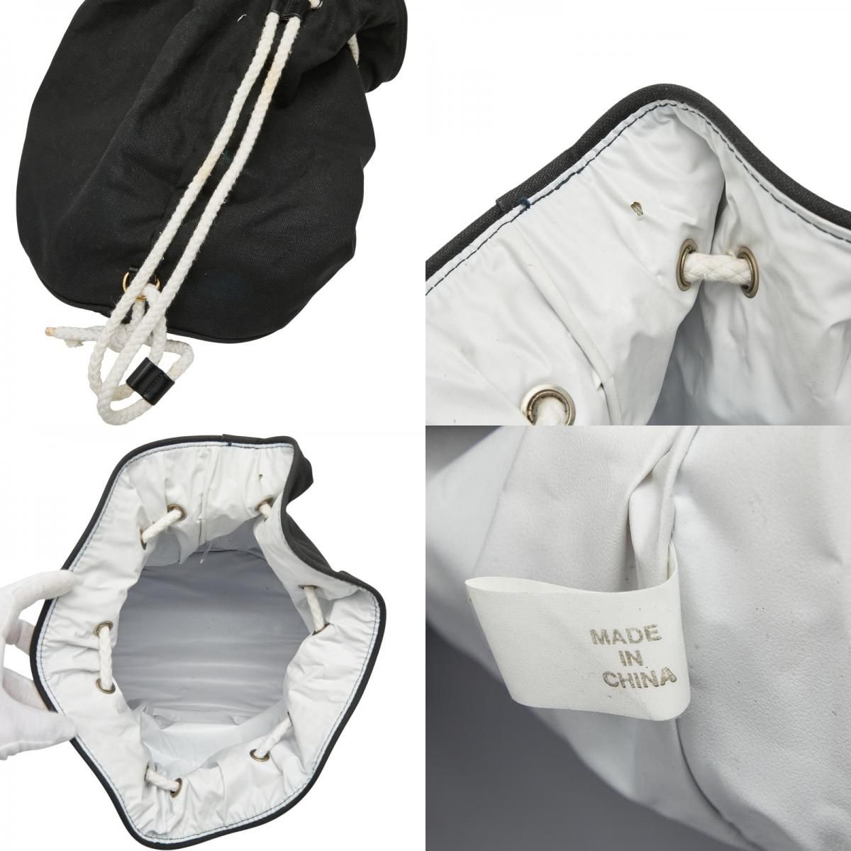 シャネル ノベルティ ロゴプリント プールバッグ ショルダーバッグ