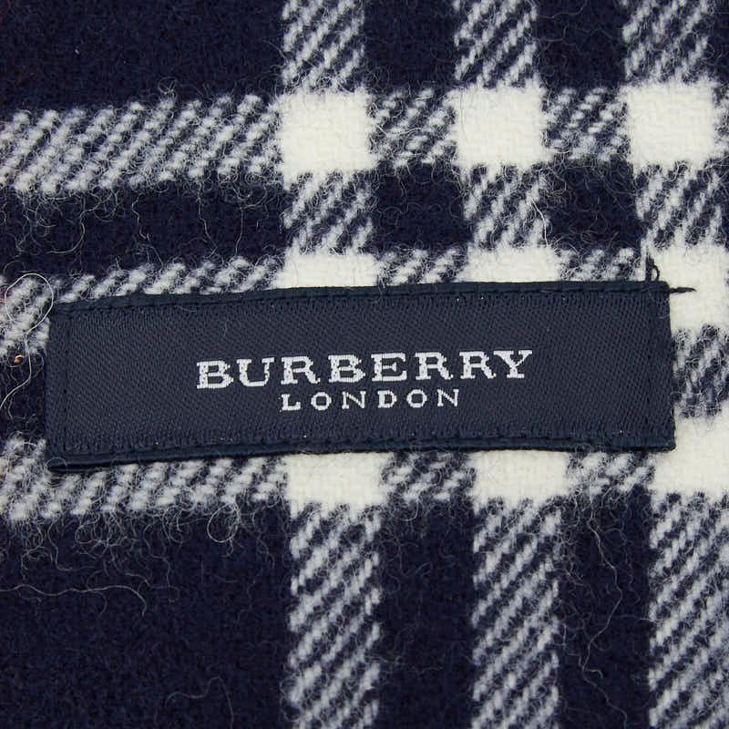 バーバリー ノバチェック ネイビー ウール レディース BURBERRY【1