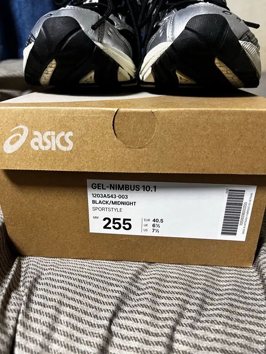 255 asics アシックス ゲル ニンバス 10 1 ブラック ミッドナイト