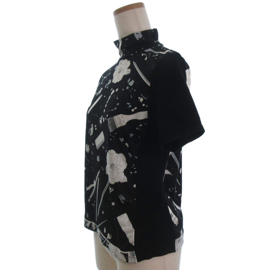 レオナールスポーツ LEONARD SPORT ハイネック カットソー 半袖 総柄