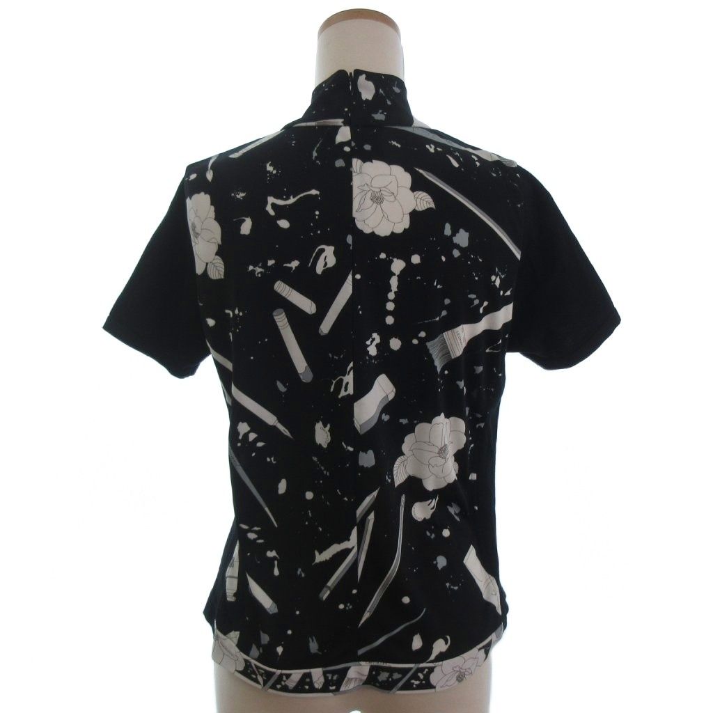 レオナールスポーツ LEONARD SPORT ハイネック カットソー 半袖 総柄