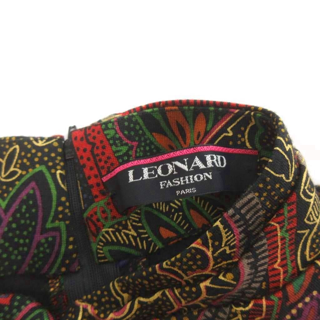 レオナール LEONARD FASHION ブラウス カットソー 長袖 総柄 ウール